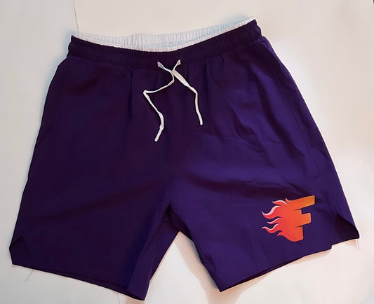 Men's Fashion Colorblock Midi Basketball Shorts