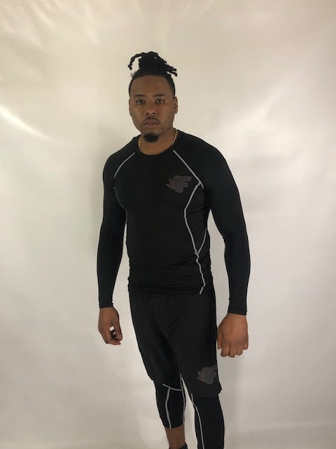 Fiyah Men long Sleeve compression shirt