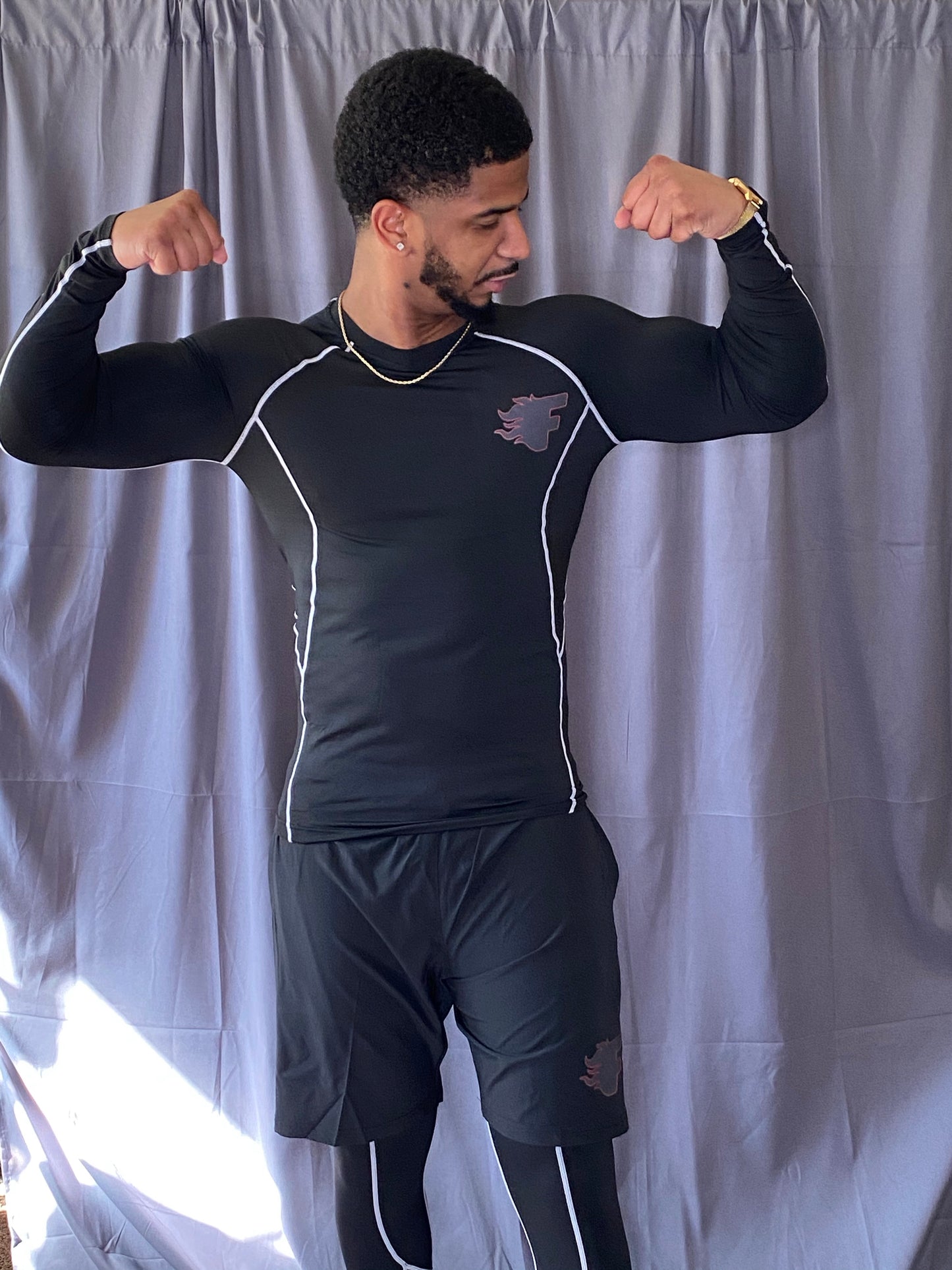 Fiyah Men long Sleeve compression shirt