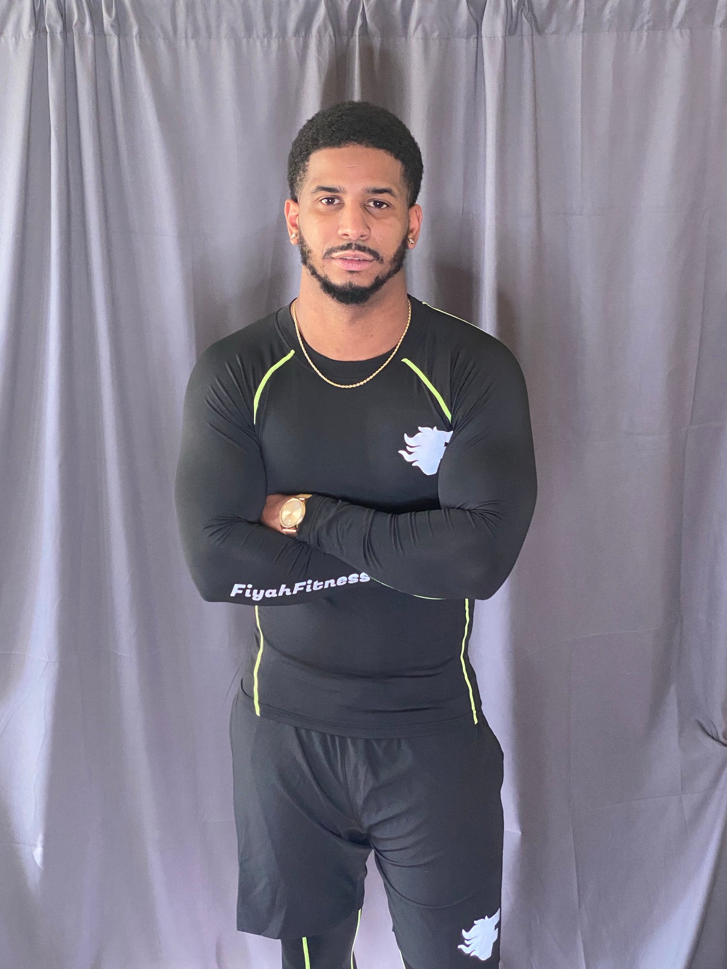 Fiyah Men long Sleeve compression shirt